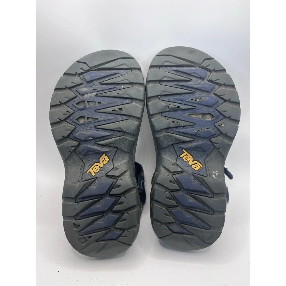 Teva Women's 7.5 Hook & Loop Adjustable Strap Sandals Blue/Gray